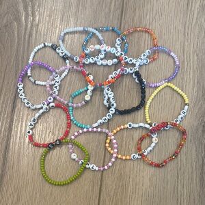 Handmade Beaded taylor swift Bracelets - Multicolor